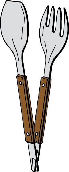 Salad Tongs clip art