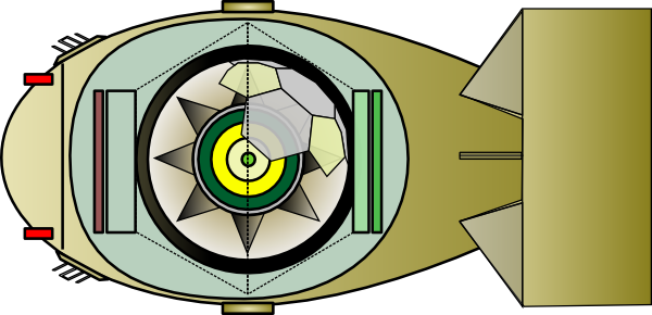 Fat ManInterior Of Atomic Bomb clip art