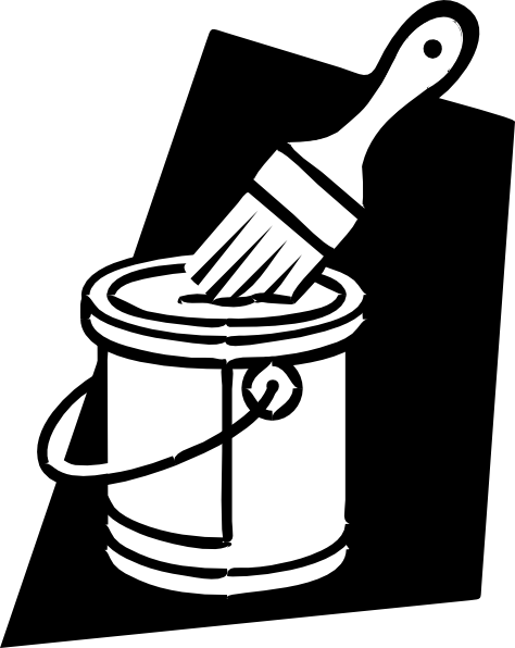 Paint And Brush clip art