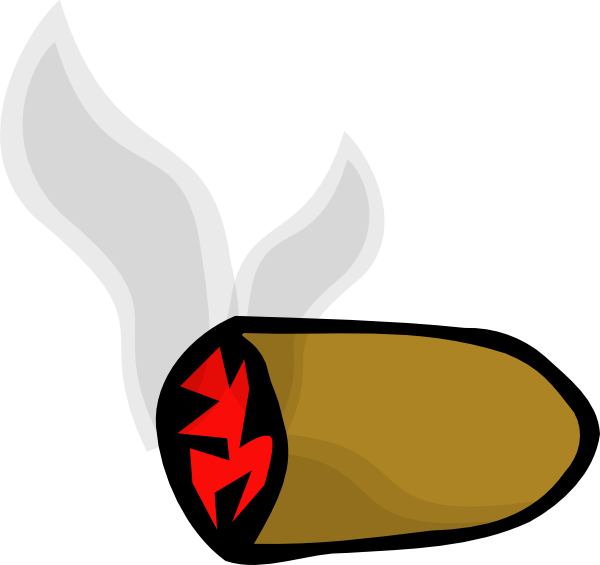 Smoke Cigar Stub clip art