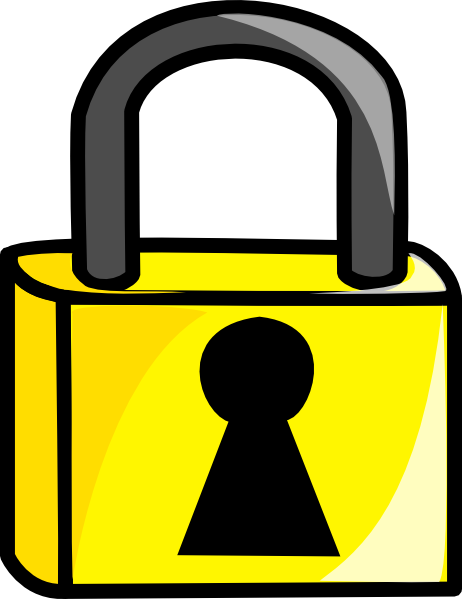 Closed Lock clip art