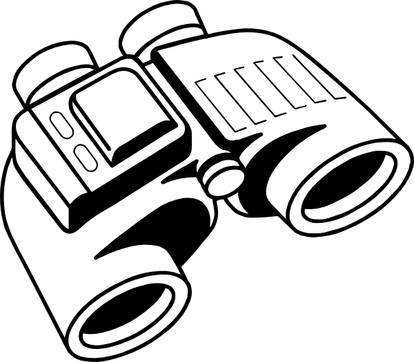 Binoculars clip art