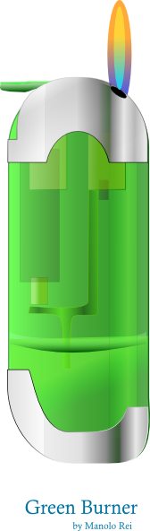 Green_burner clip art