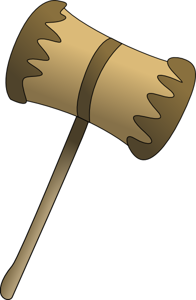 Wooden Mallot clip art