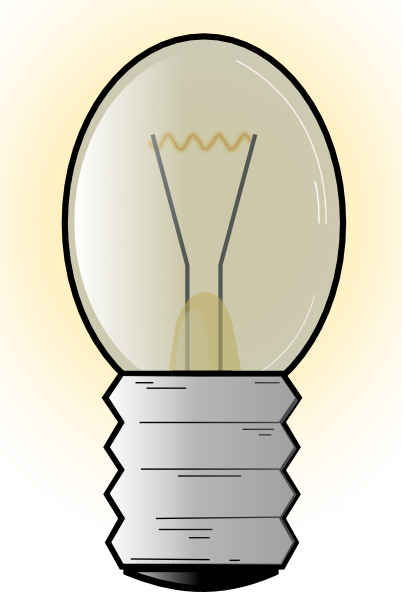 Electronic Light Bulb clip art