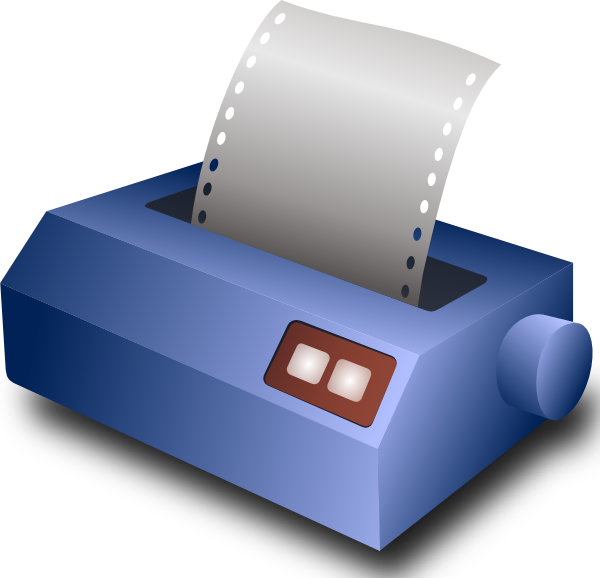 Matrix Printer clip art