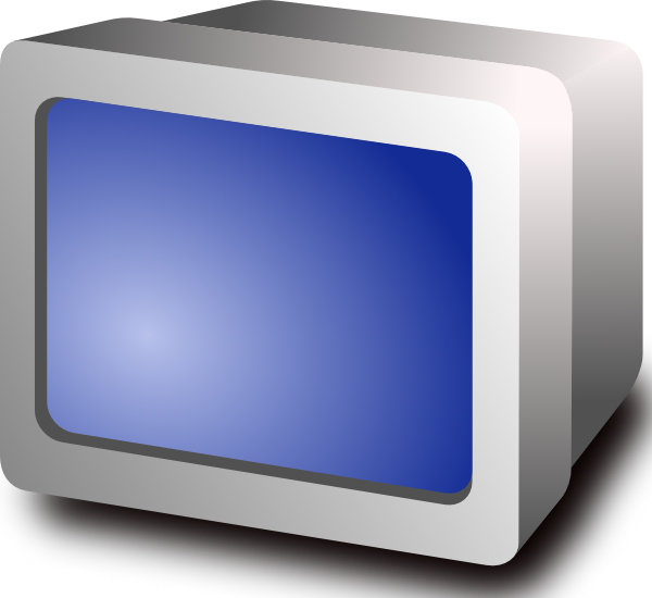 Crt Display clip art