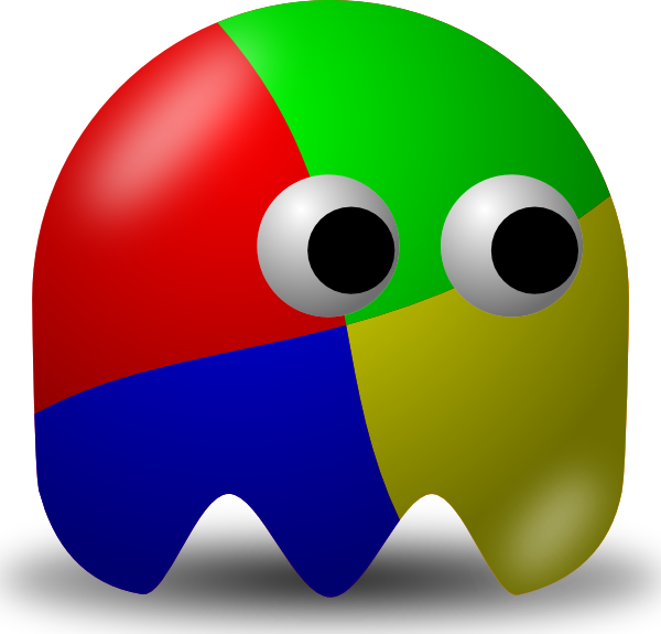 Pcman Game Ghost clip art