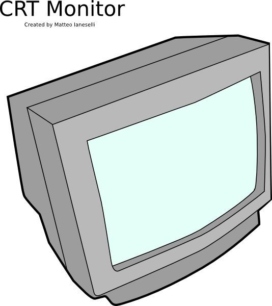 Crt Monitor clip art