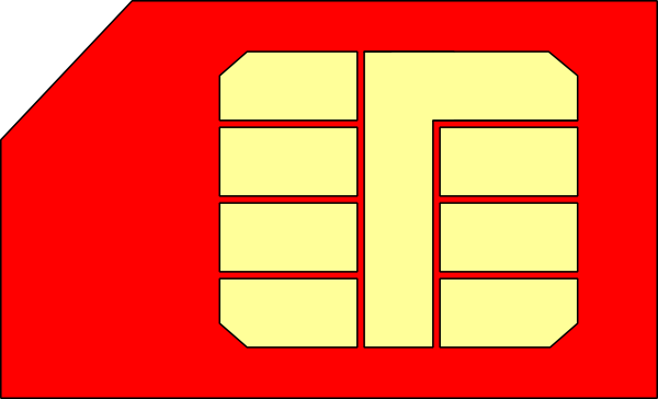 Sim Card Gsm clip art