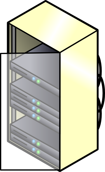 Rack Mounted Blade Servers clip art