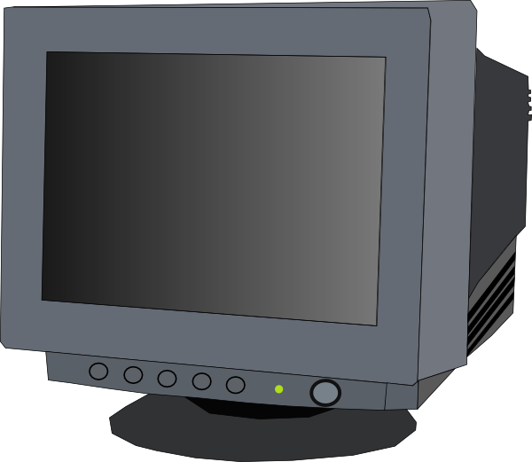 Monitor Crt clip art