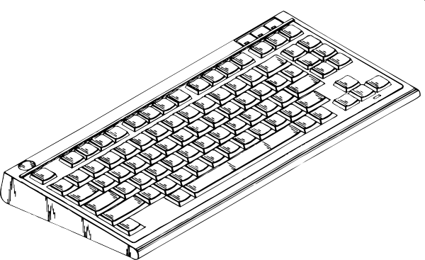 Computer Keyboard clip art