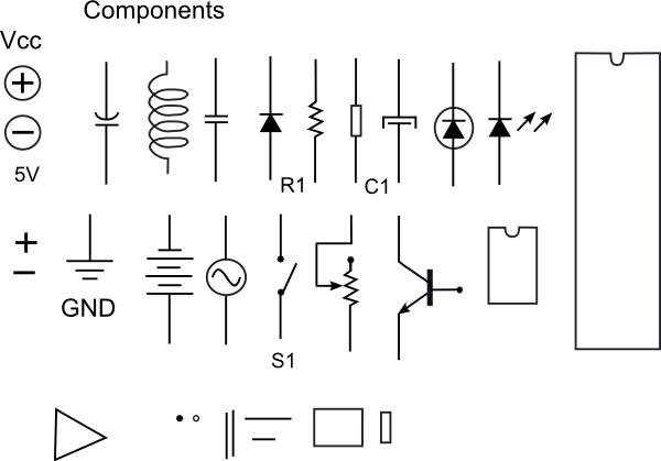 Electronic Components clip art