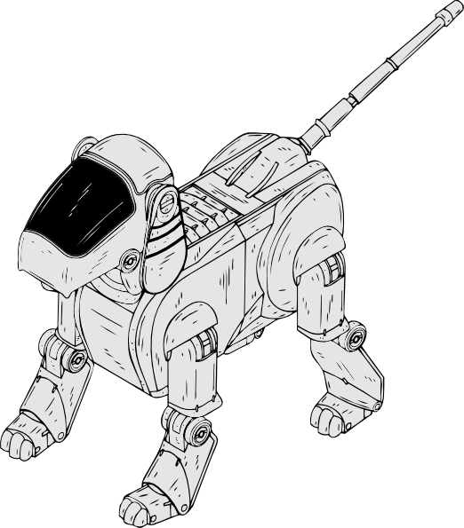 Robot Dog clip art