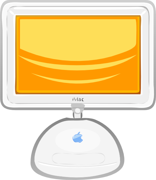 Macintosh Flat Panel clip art