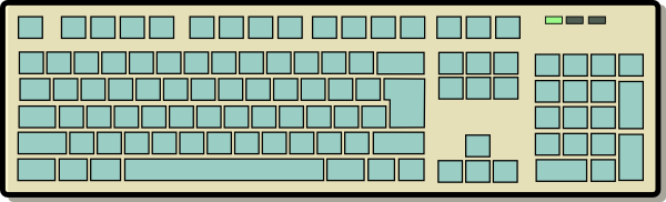 Computer Keyboard clip art