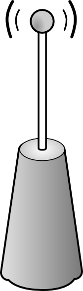 Wireless Transmitter Antenna clip art