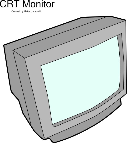 Crt Monitor clip art