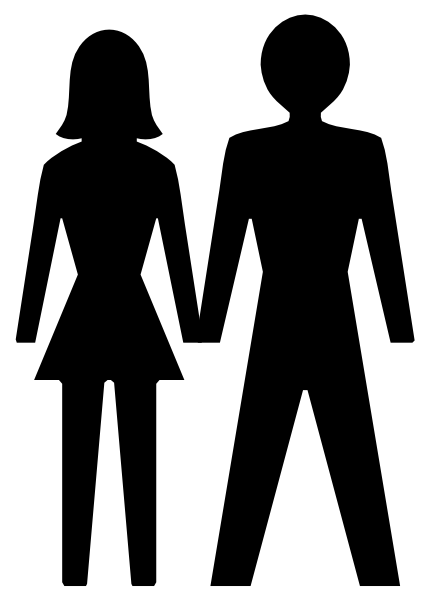 Man And Woman Icon clip art