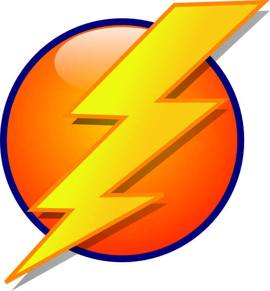 Lightning Icon clip art