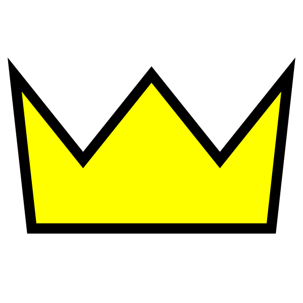 Clothing King Crown Icon clip art