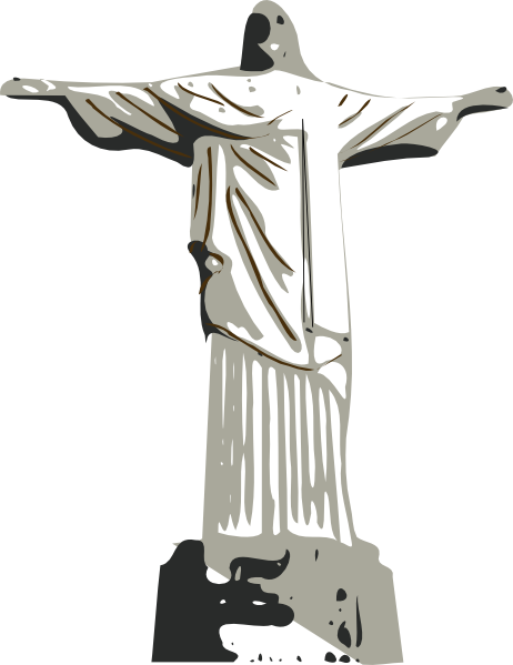 Christ The Redeemer Statue clip art