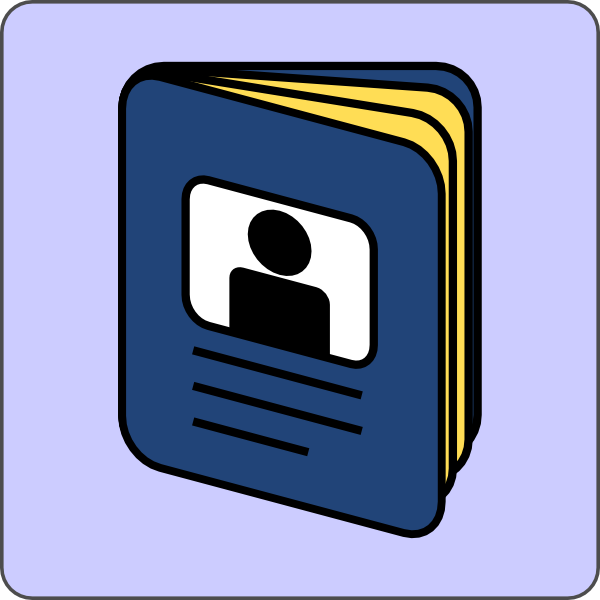 Passport Icon clip art