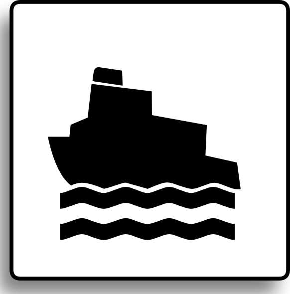 Ferry Icon For Use With Signs Or Buttons clip art