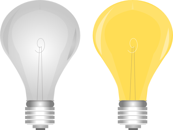 Lightbulb On Off clip art