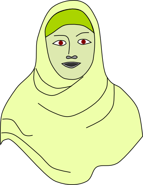 Islamic Hijab Vail Headscarf clip art