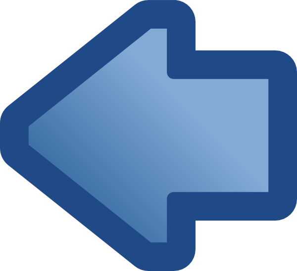 Icon Arrow Left Blue clip art