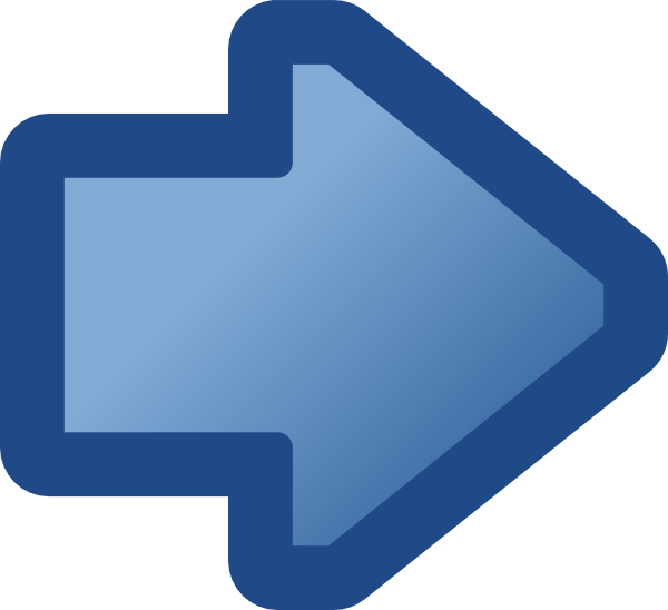 Icon Arrow Right Blue clip art