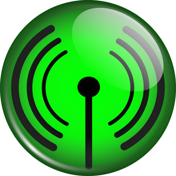 Glassy Wifi Symbol clip art