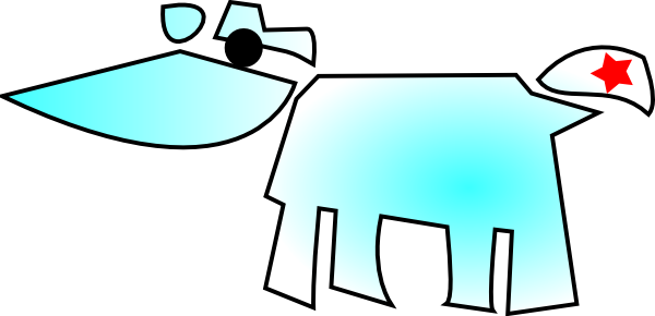 Cow And Star clip art