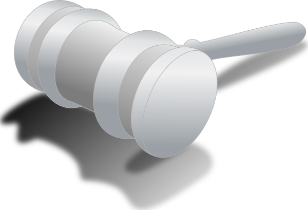 Judge Hammer clip art