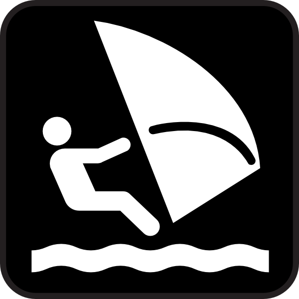 Wind Surfing clip art