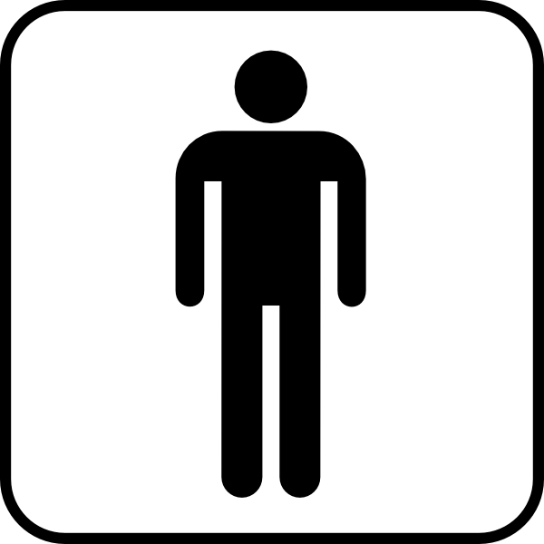 Mens Room clip art