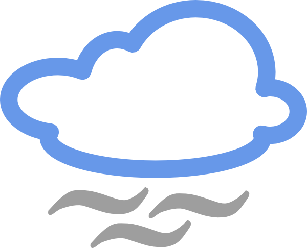 Cloudy Weather Symbols clip art