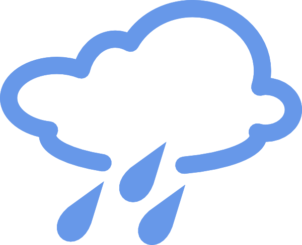 Rainy Weather Symbols clip art