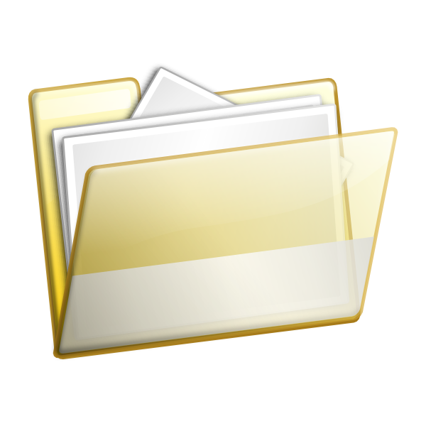 Simple Folder Documents clip art