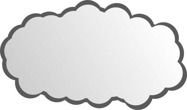 Simple Cloud clip art