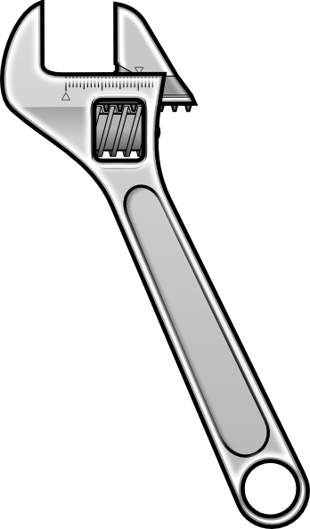 Method Adjustable Wrench Icon Style clip art