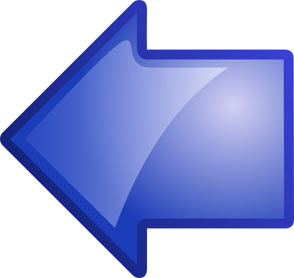 Arrow Blue Left clip art