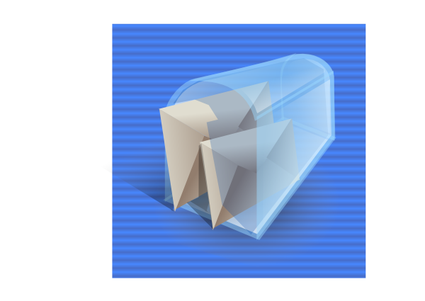 Mail Box Full Icon clip art