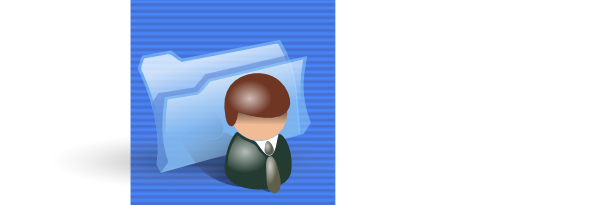 Contacts Folder Icon clip art