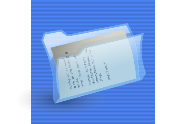 Folder With File Icon clip art