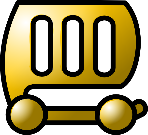 Car Gold Theme clip art