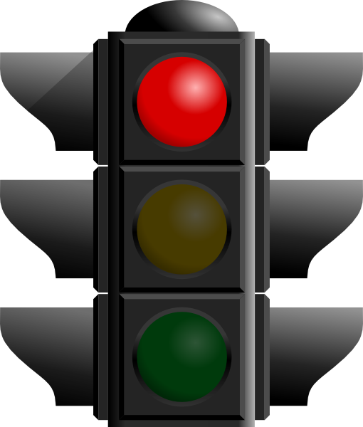 Traffic Light: Red clip art