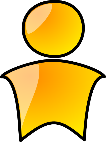 Head Symbol Yellow Person clip art